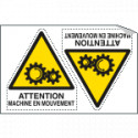 Sheet n. 2 label ATTENTION MACHINE. . .