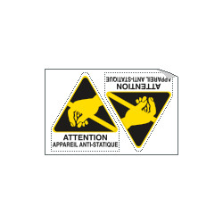 Sheet n. 2 label ATTENTION APPAREIL. . .