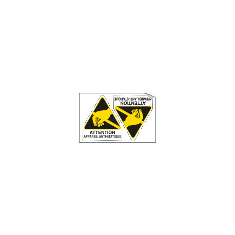 Sheet n. 2 label ATTENTION APPAREIL. . .
