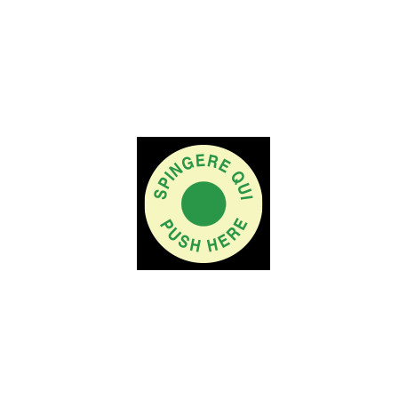 Dischi autoadesivi fotoluminescenti stampa verde