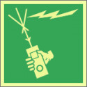 Cartello fotoluminescente Apparecchio radio