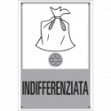 Cartello rifiuti "RACCOLTA INDIFFERENZIATA"