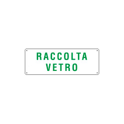 Cartello raccolta VETRO