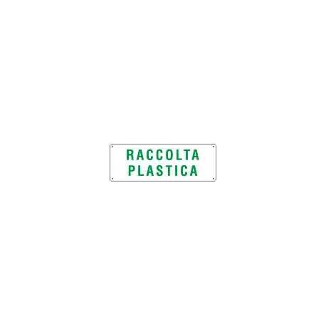 Etichetta adesiva raccolta PLASTICA