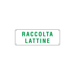 Cartello raccolta LATTINE