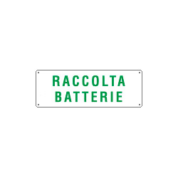 Cartello raccolta BATTERIE