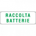 Etichetta adesiva raccolta BATTERIE