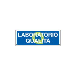 Cartello informazione Laboratorio qualita'