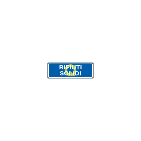 Cartello informazione Rifiuti solidi