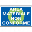 Cartello qualità AREA MATERIALE NON CONFORME