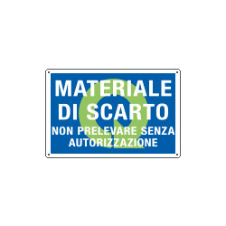 Cartello qualità MATERIALE DI Scarto