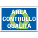 Cartello qualità AREA CONTROLLO QUALITA'