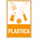 Cartello rifiuti "PLASTICA"