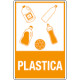 Etichetta autoadesiva rifiuti"PLASTICA"