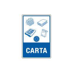 Etichetta autoadesiva rifiuti"CARTA"
