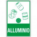 Etichetta autoadesiva rifiuti"ALLUMINIO"