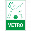 Etichetta autoadesiva rifiuti"VETRO"