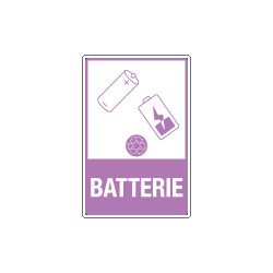 Cartello rifiuti " BATTERIE"