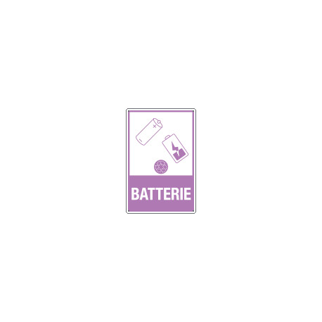 Cartello rifiuti " BATTERIE"