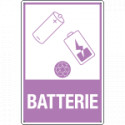 Cartello rifiuti " BATTERIE"