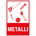 Etichetta autoadesiva rifiuti"METALLI"