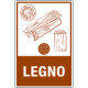 Etichetta autoadesiva rifiuti"LEGNO"