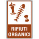 Cartello rifiuti" RIFIUTI ORGANICI "