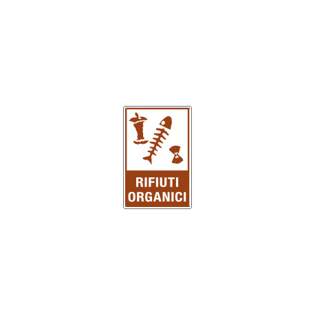 Cartello rifiuti" RIFIUTI ORGANICI "