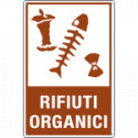 Etichetta autoadesiva rifiuti"RIFIUTI ORGANICI"