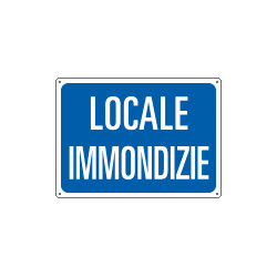 Cartello informazione LOCALE IMMONDIZIE