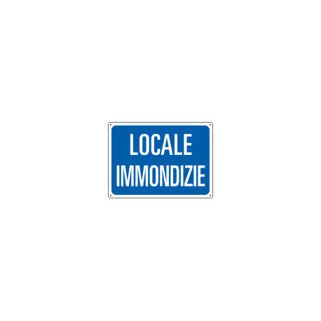 Cartello informazione LOCALE IMMONDIZIE