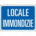 Cartello informazione LOCALE IMMONDIZIE