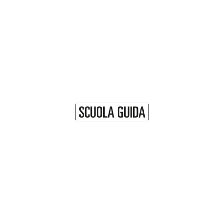 Pannello rifrangente SCUOLA GUIDA