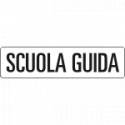 Supporto magnetico + pellicola rinfrangente "SCUOLA GUIDA"