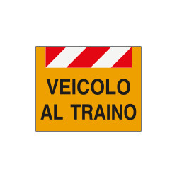 Pannello alluminio VEICOLO TRAINO rifrangente cl. 2