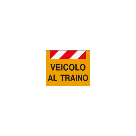 Pannello alluminio VEICOLO TRAINO rifrangente cl. 2