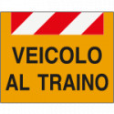 Pannello alluminio VEICOLO TRAINO rifrangente cl. 2