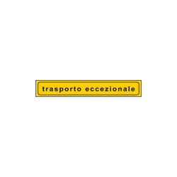 Pannello bifacciale TRASPORTO ECCEZIONALE rifrangente classe 2