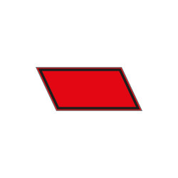 Pellicola adesiva "conto proprio" PVC rosso