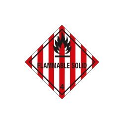 Cartello trasporto merci FLAMMABLE SOLID (4)