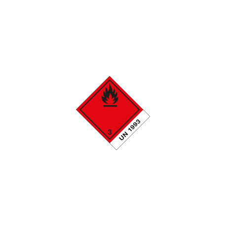 Etichetta 100x120 FLAMMABLE UN 1993