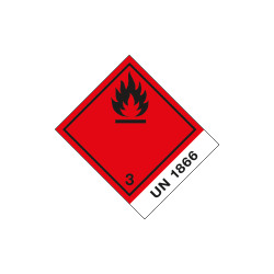 Etichetta 100x120 FLAMMABLE UN 1866