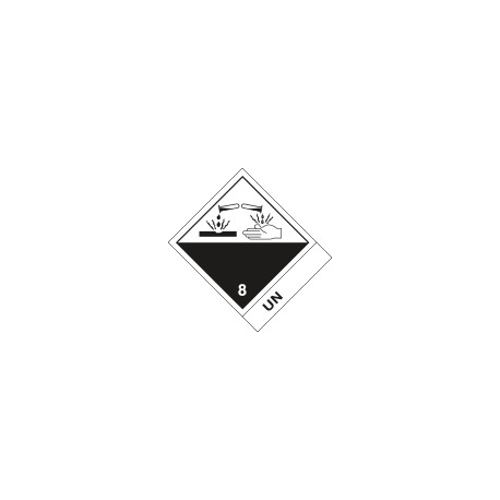 Etichetta 100x120 CORROSIVE UN