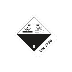 Etichetta 100x120 CORROSIVE UN 2796