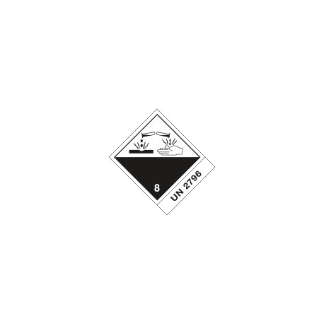 Etichetta 100x120 CORROSIVE UN 2796