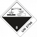 Etichetta 100x120 CORROSIVE UN 2796