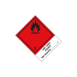 Etichetta 100x130 FLAMMABLE UN1263. . . . .
