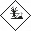 Etichetta adesiva PERICOLO AMBIENTE 100x100