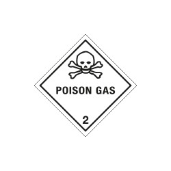 Etichetta adesiva POISON GAS (2)
