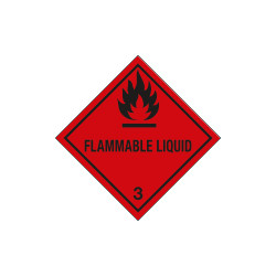 Etichetta adesiva FLAMMABLE LIQUID (3)